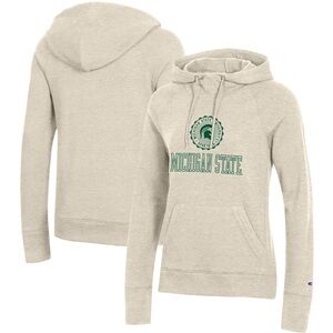Women's Champion Michigan State Spartans College Seal Pullover Hoodie